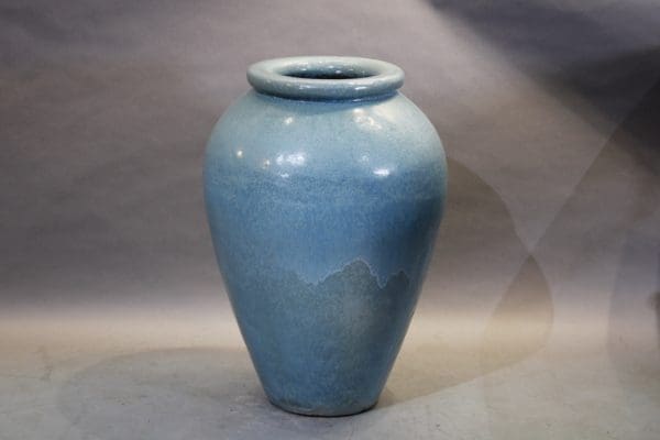 Monumental 1920's Turquoise  Gladding McBean Oil Jar - Image 3