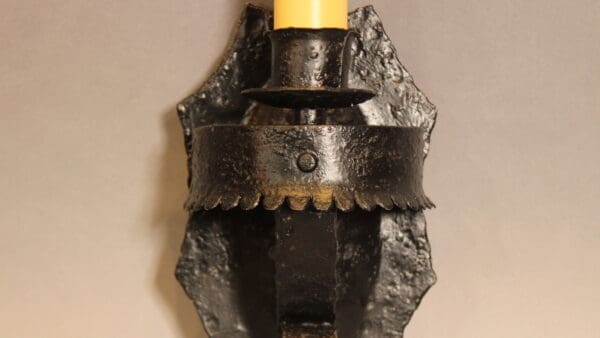 17770. 1 Of 7 Wrought Iron Spanish Revival Sconce - Image 4