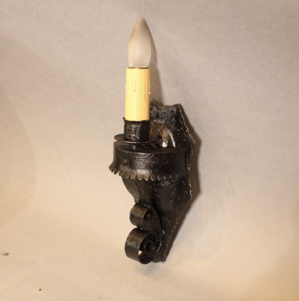 17770. 1 Of 7 Wrought Iron Spanish Revival Sconce - Image 2