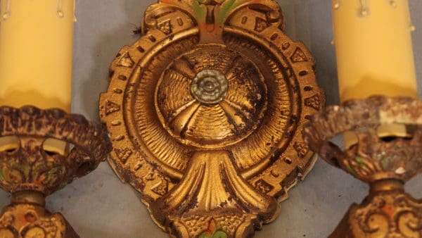 39822. 1 of 3 Double 1920's Sconce - Image 2