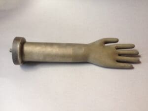 40451. Industrial Metal Glove Mold Form