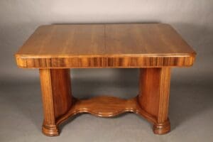 40440. 1930's Art Deco Table With One Leaf