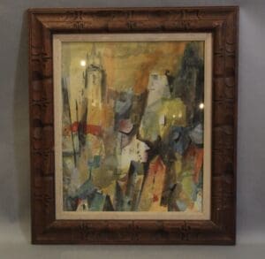 40992. Mid Century 1963 Watercolor by Heinz Rozien