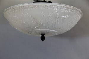 40647. 1910 Ceiling Mount With Beautiful Floral Pattern
