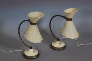 42493. Pair Of Table Lamps By Mathieu Mategot