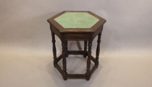 46450. Hexagonal Catalina Spanish Revival Tile Table