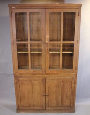 46551. Turn Of The Century Bookcase Cabinet With Beautiful Patina