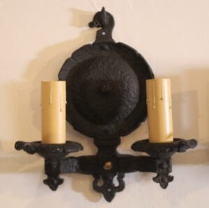 46749. Pair Of 1920's Double Sconces