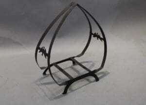 47210. 1920's  Log Holder With Bird Motif