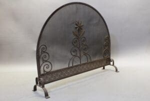 47220. Spanish Revival 1920's  Iron Fire Screen