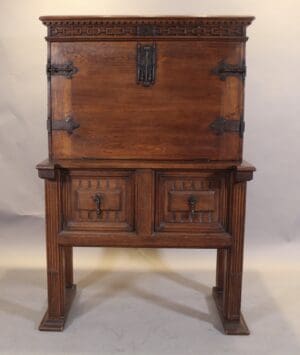Antique cabinet with carved details