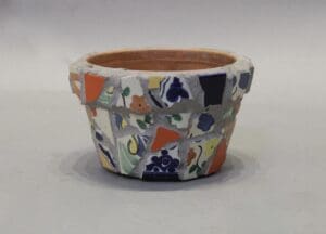 47216. Mosaic Ceramic Flower Pot