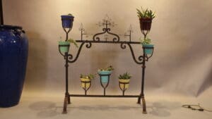 46930.HOLD Spanish Revival Plant Stand Screen