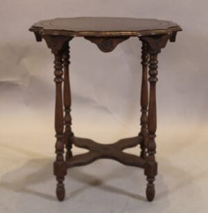 47179. Spanish Revival 1930's Mahogany Side Table