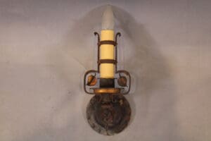 1 of 4 Spanish Revival 1920's Single Sconce