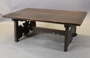 Rare Signed Spanish Revival 1920's George Hunt Coffee Table Furniture Maker For Wallace Neff