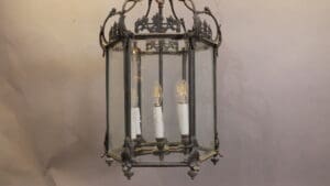 Louis XV Style Patinated Bronze Fixture With Six Lights
