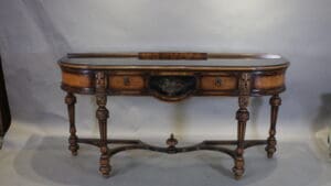 1920's Console With Hand Painted Details