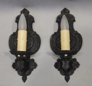 Pair Of 1920's Spanish Revival Sconces