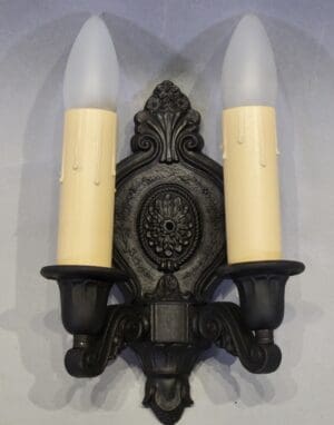 1 of 4 Double Spanish Revival Sconce